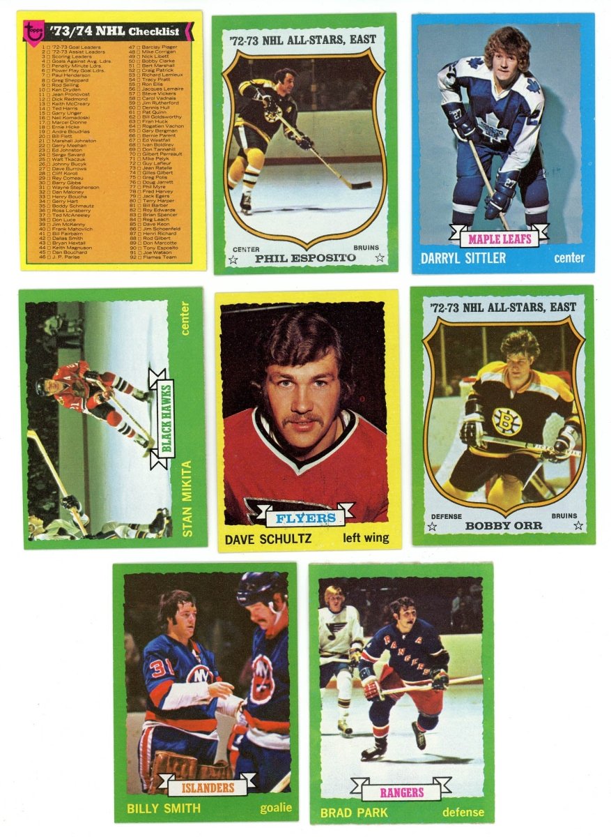 1973-74 TOPPS HOCKEY COMPLETE SET BREAK - 9 CARDS PER BOX! 1-2 HOFERS PER BOX!