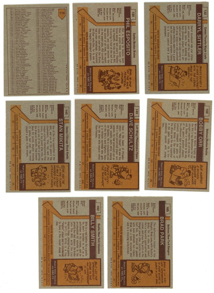1973-74 TOPPS HOCKEY COMPLETE SET BREAK - 9 CARDS PER BOX! 1-2 HOFERS PER BOX!