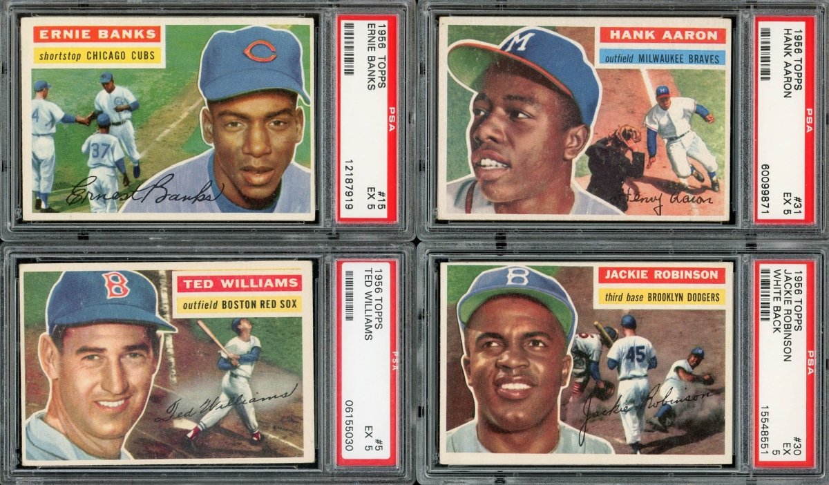 1956 TOPPS BASEBALL PSA GRADED COMPLETE SET BREAK – 2 CARDS PER BOX!