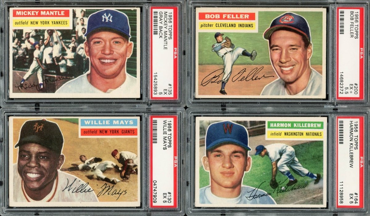 1956 TOPPS BASEBALL PSA GRADED COMPLETE SET BREAK – 2 CARDS PER BOX!