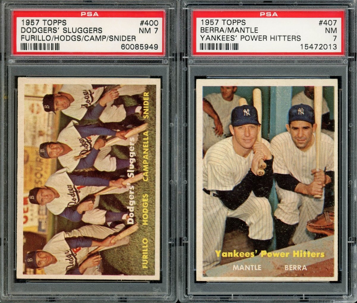 1957 TOPPS BASEBALL COMPLETE PSA GRADED SET BREAK – 1 CARD PER BOX! ALL PSA 7 OR HIGHER!