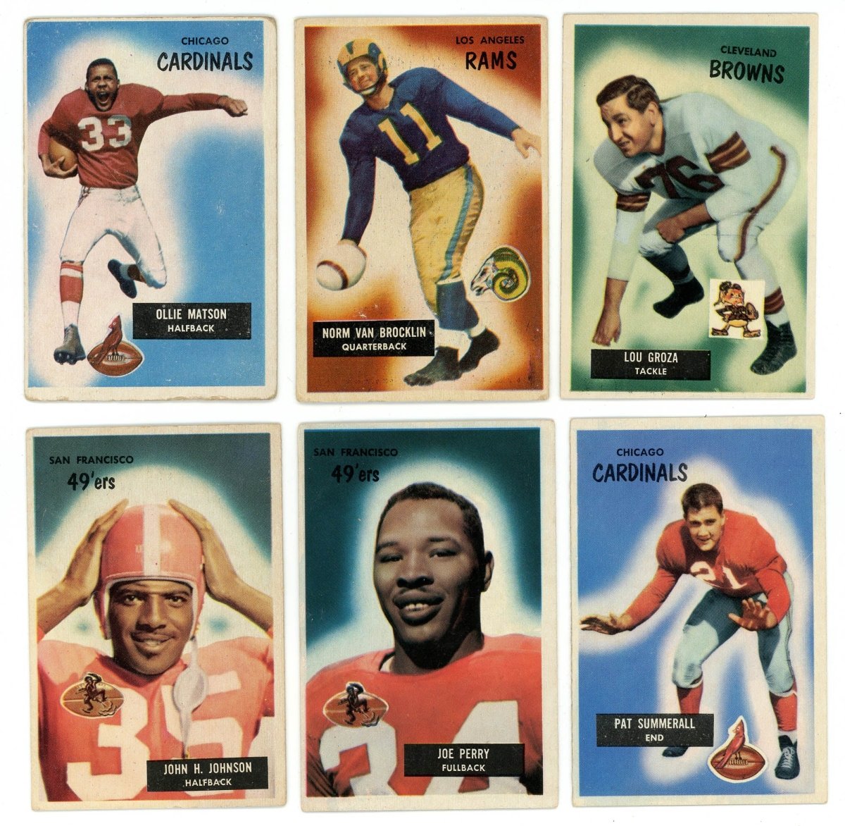 1955 BOWMAN FOOTBALL COMPLETE SET BREAK – 5 CARDS PER BOX! (1) HOFER OR STAR PER BOX!