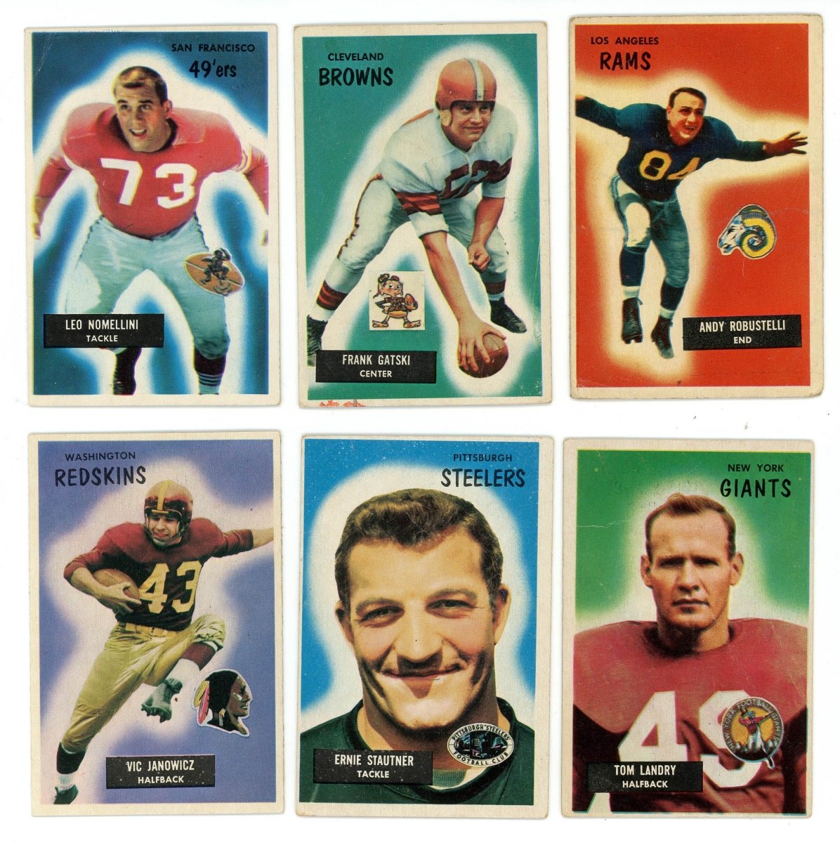 1955 BOWMAN FOOTBALL COMPLETE SET BREAK – 5 CARDS PER BOX! (1) HOFER OR STAR PER BOX!