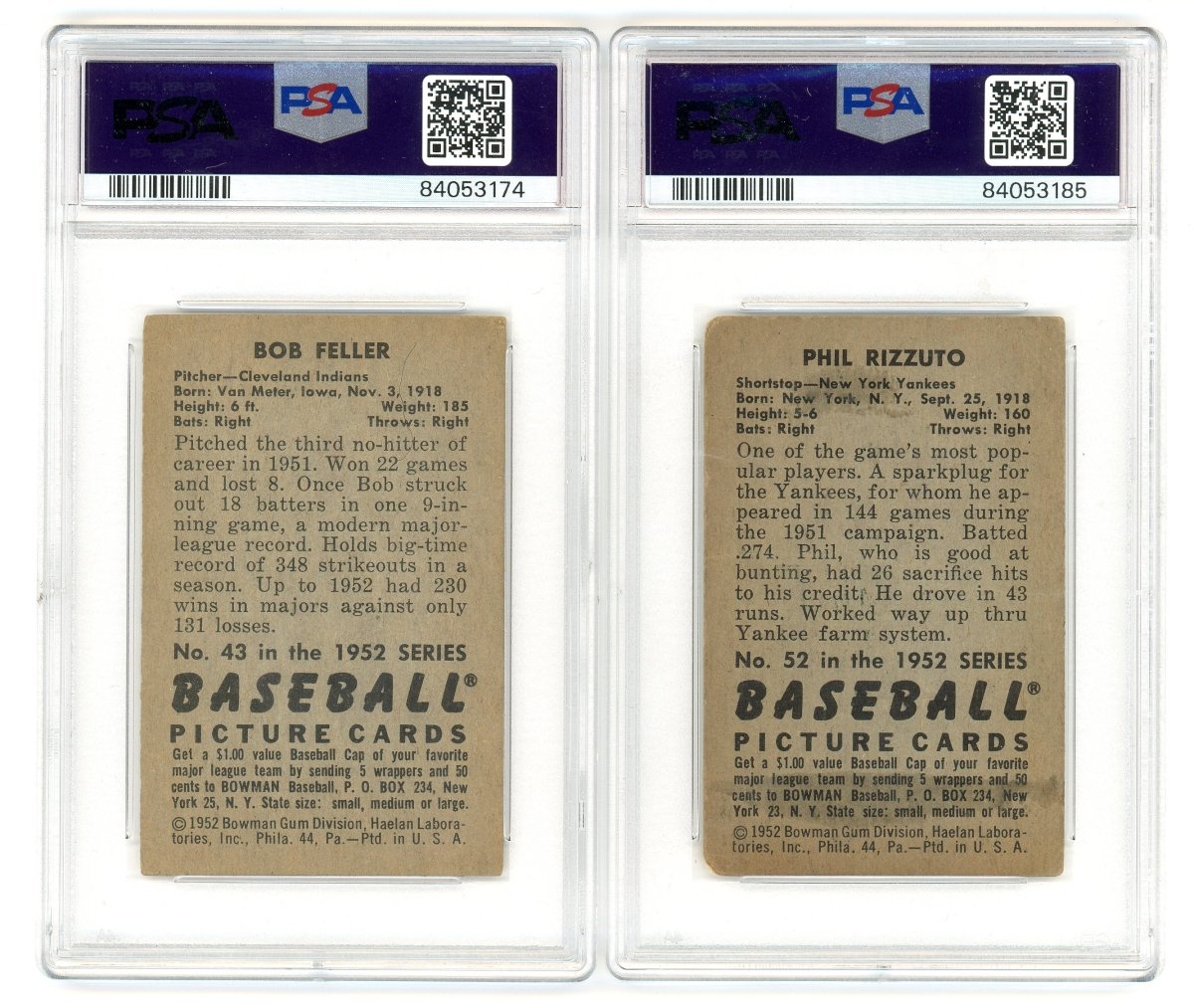 1952 BOWMAN BASEBALL COMPLETE GRADED SET BREAK - 2 GRADED CARDS PER BOX!
