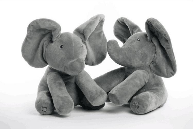 Peek-A-Boo Elephant Plush Toy – Interactive Singing and Hide-and-Seek Toy
