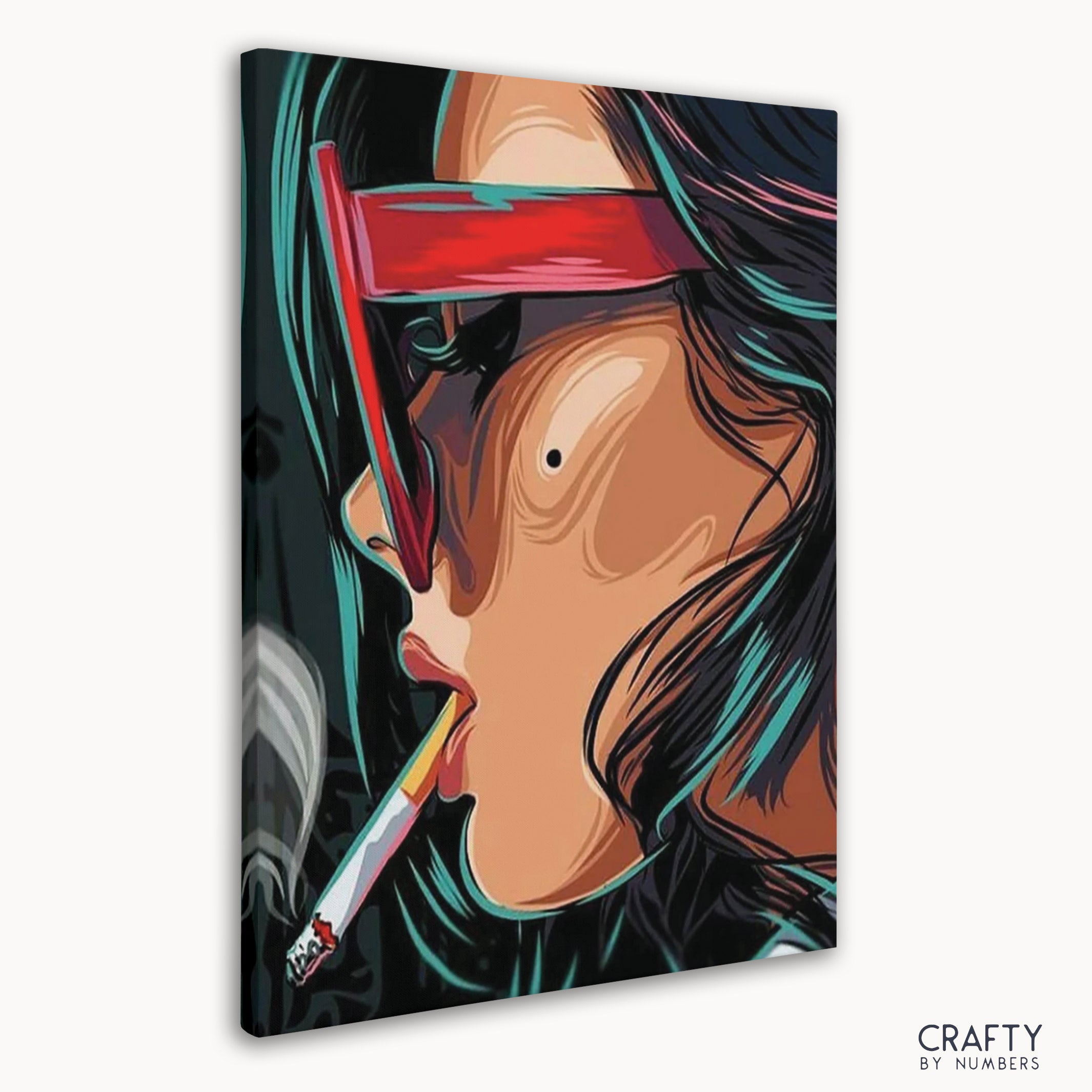 Smoking Woman Pop Art