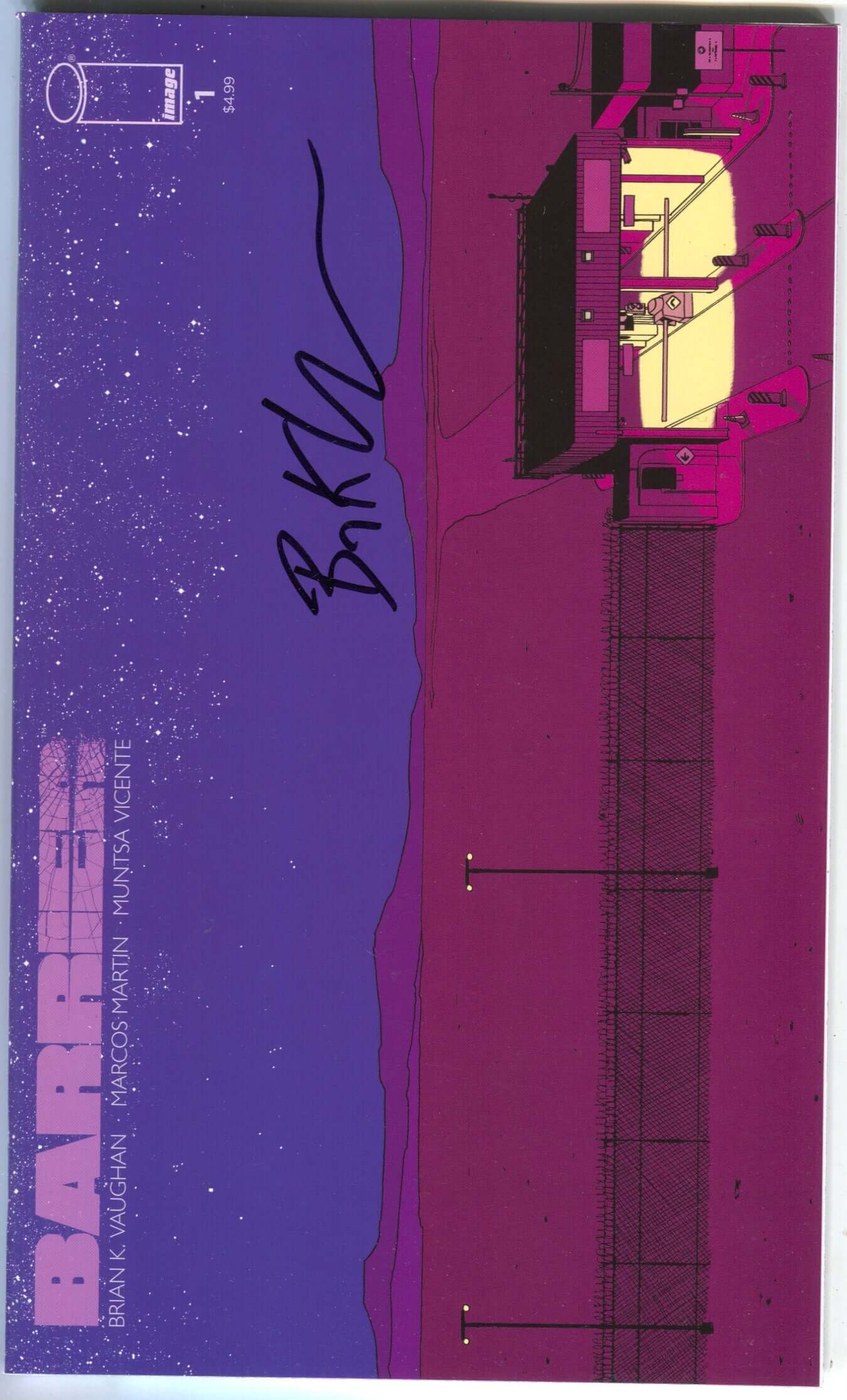 Barrier Image 2018 Set Of 1 2 3 4 5 Books Signed Brian K Vaughan COA