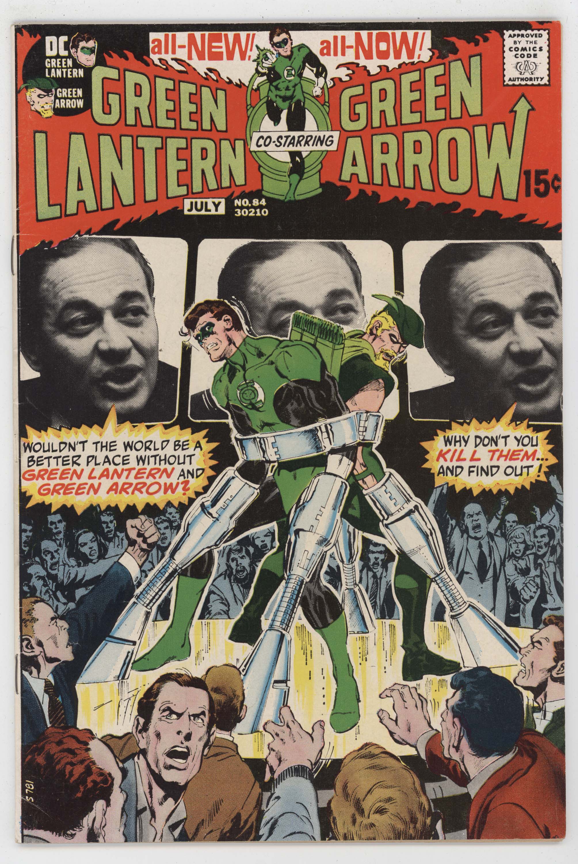 Green Lantern 84 DC 1971 VF Neal Adams Denny O'Neil Black Canary Arrow