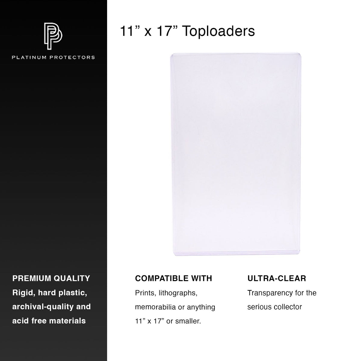Photocard Toploader 11" x 17"
