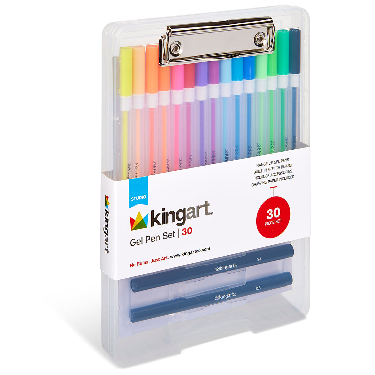 Gel Pen Set with Drawing Board Case, 30 pc