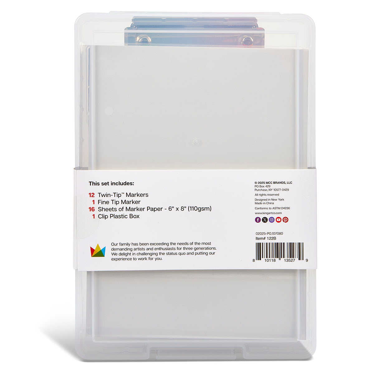 Marker Set with Drawing Board Case, 30 pc