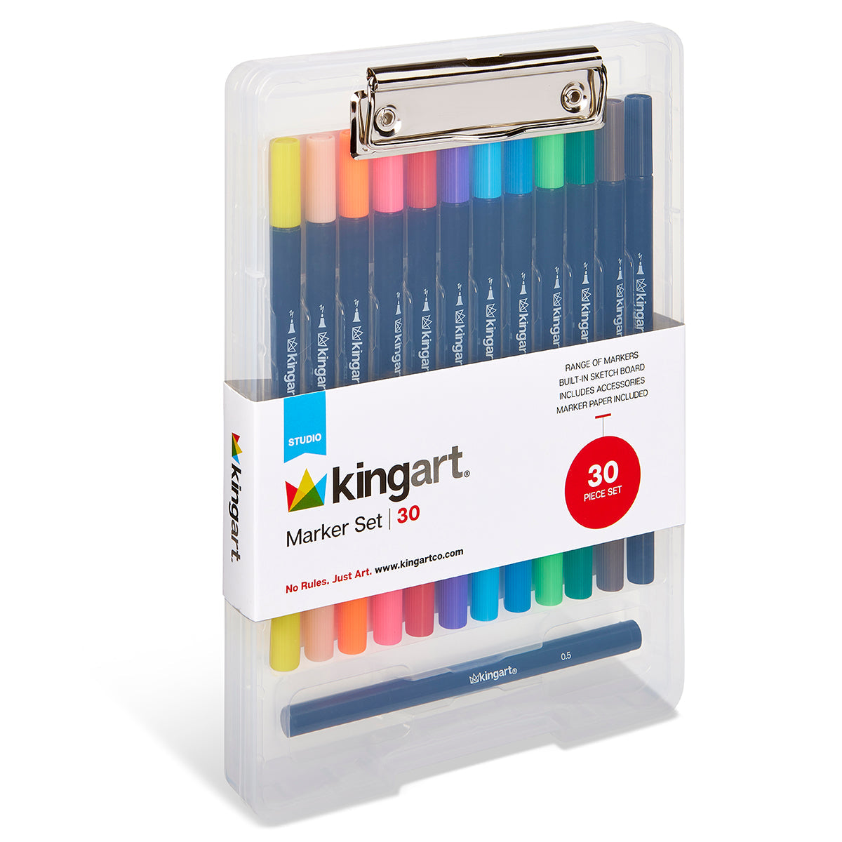 Marker Set with Drawing Board Case, 30 pc