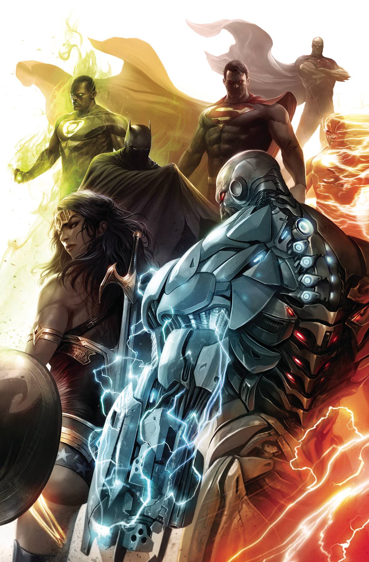 JUSTICE LEAGUE #34 B Francesco Mattina CARD STOCK Variant YOTV (10/16/2019) DC