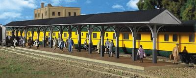 Walthers Cornerstone 933-3188 HO Scale Wood Station Shed & Platform -- Kit