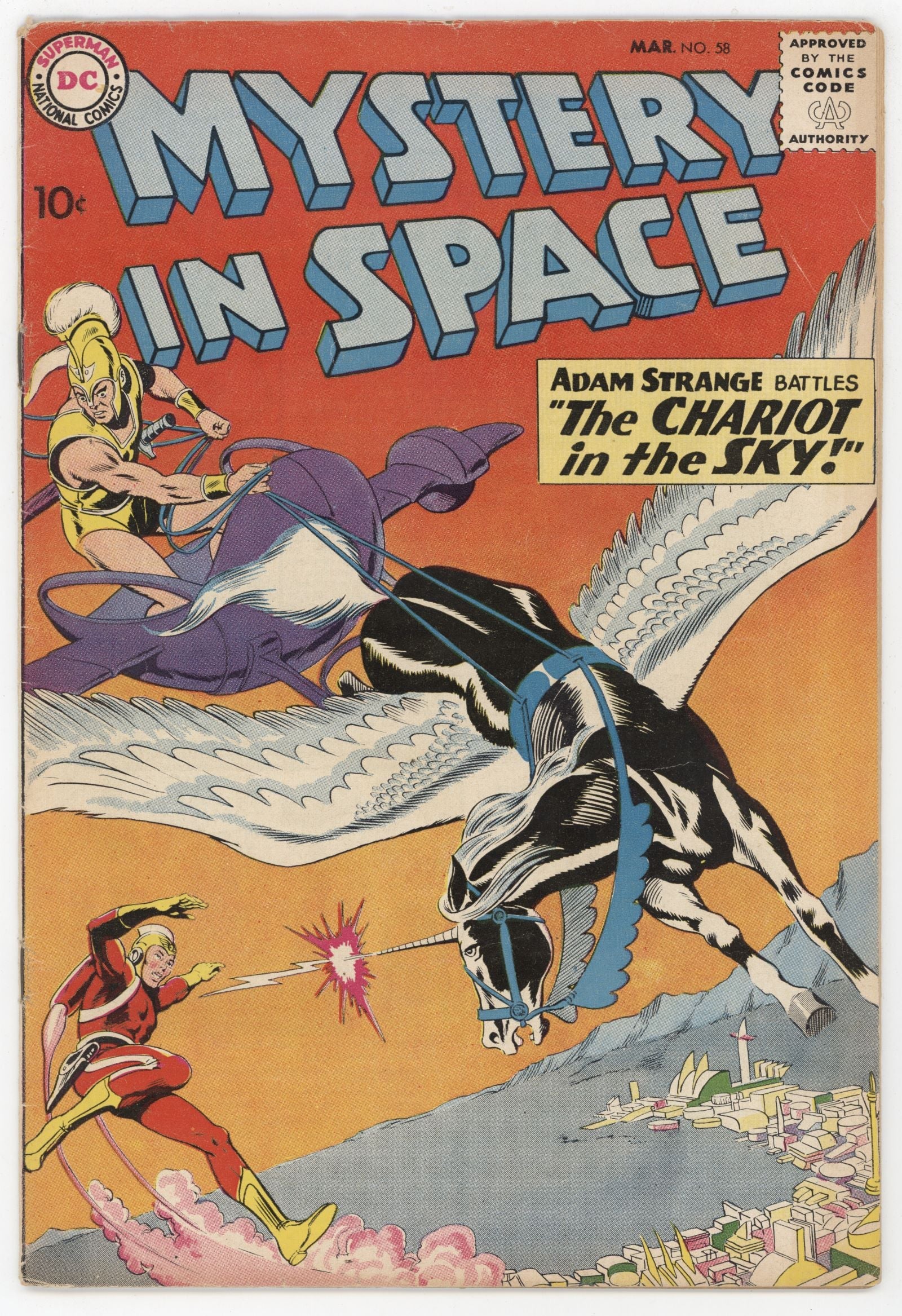 Mystery In Space 58 DC 1960 FN Adam Strange Gil Kane Carmine Infantino