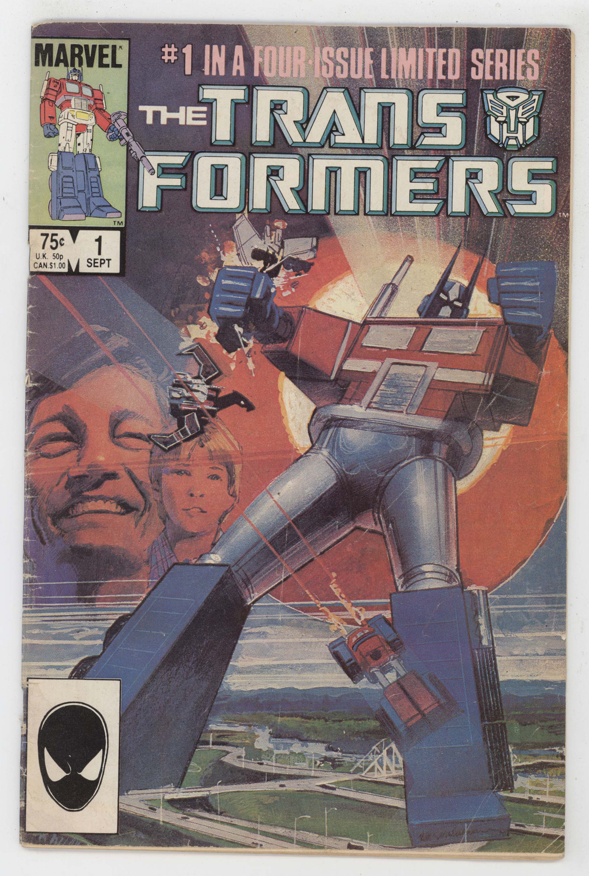 Transformers 1 Marvel 1984 VG FN Bill Sienkiewicz 1st Print Autobots Decepticons