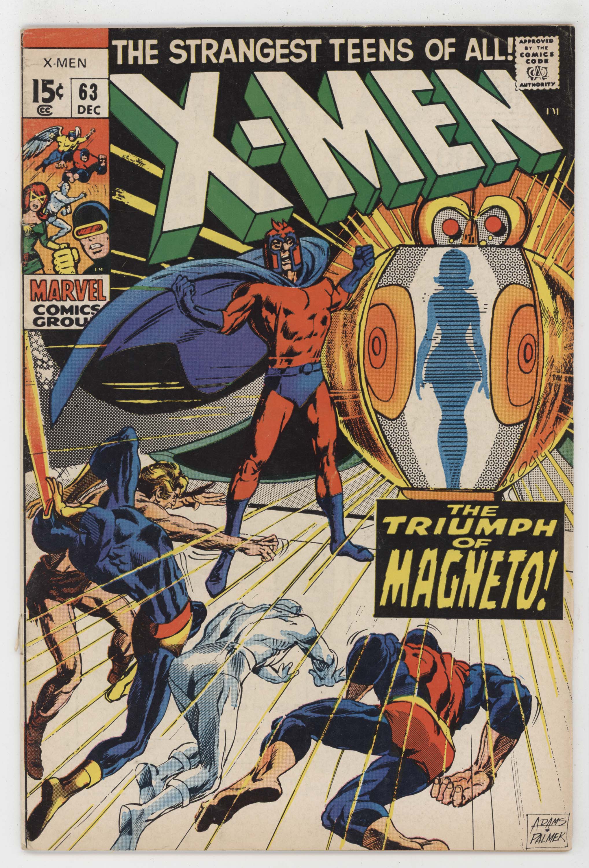 Uncanny X-Men 63 Marvel 1969 VG Neal Adams Sauron Ka-Zar Cyclops