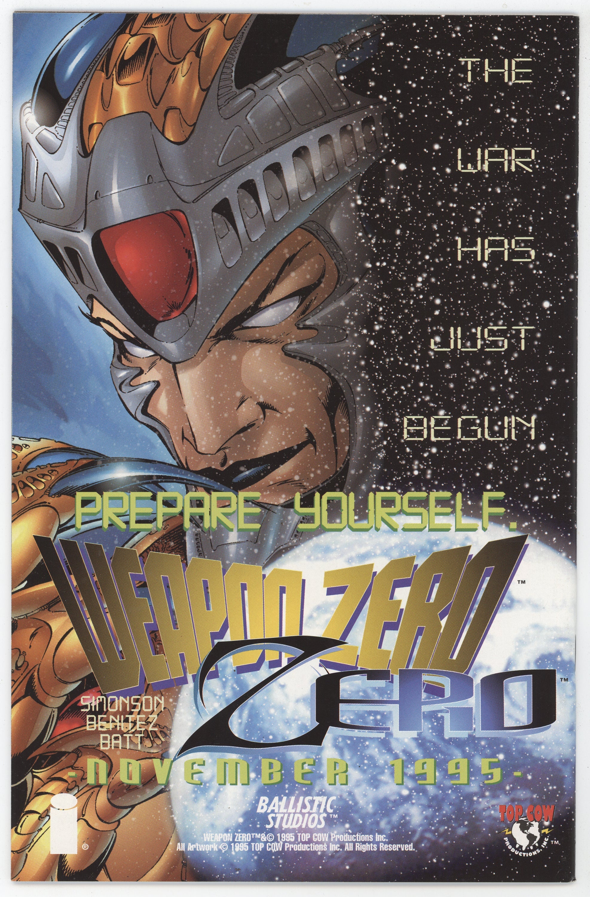 Cyberforce Origins 3 Image 1995 NM- 9.2 Signed Dennis Heisler