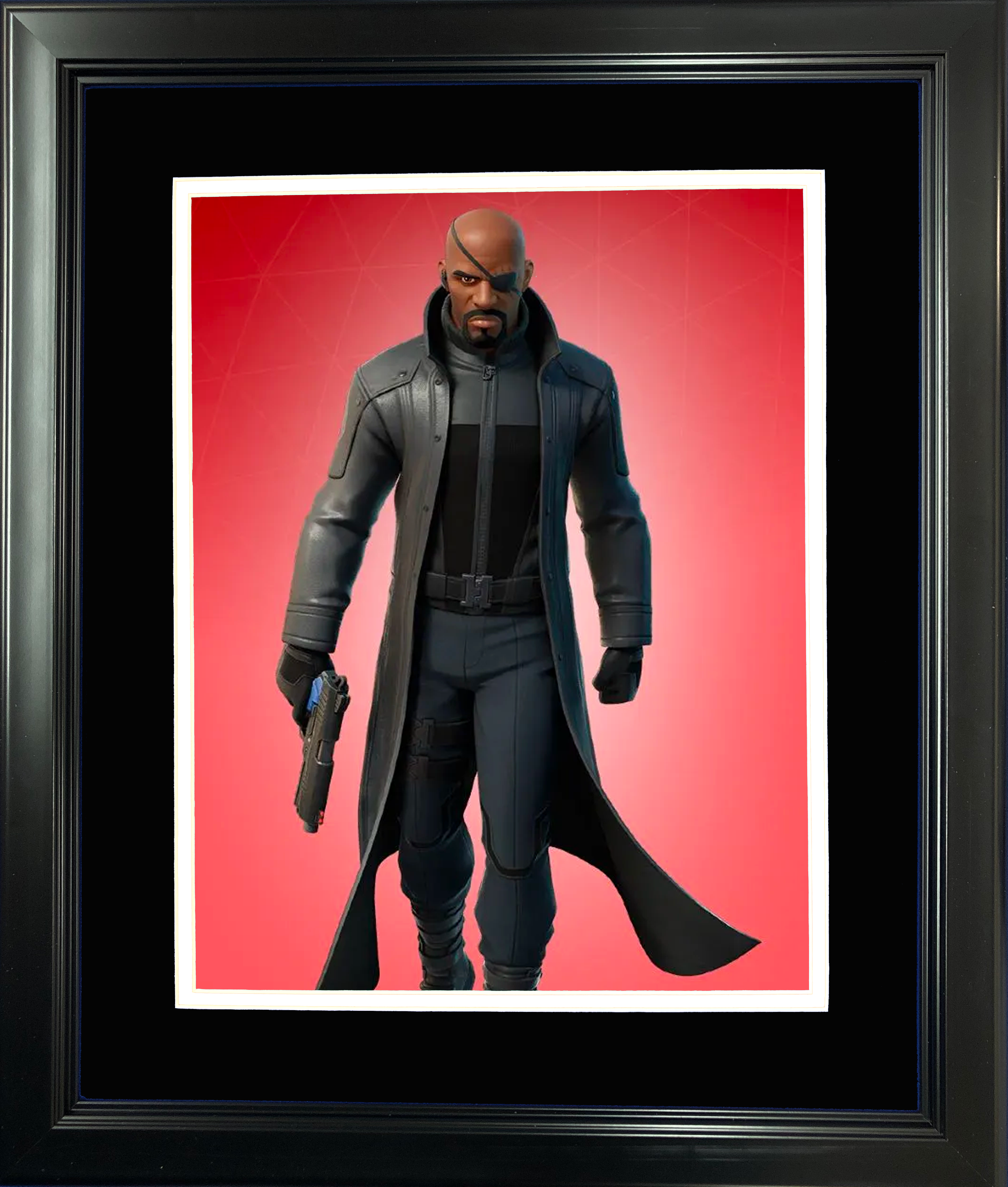 Framed Nick Fury Marvel Fortnite Skin 11"x14" Video Game Photo