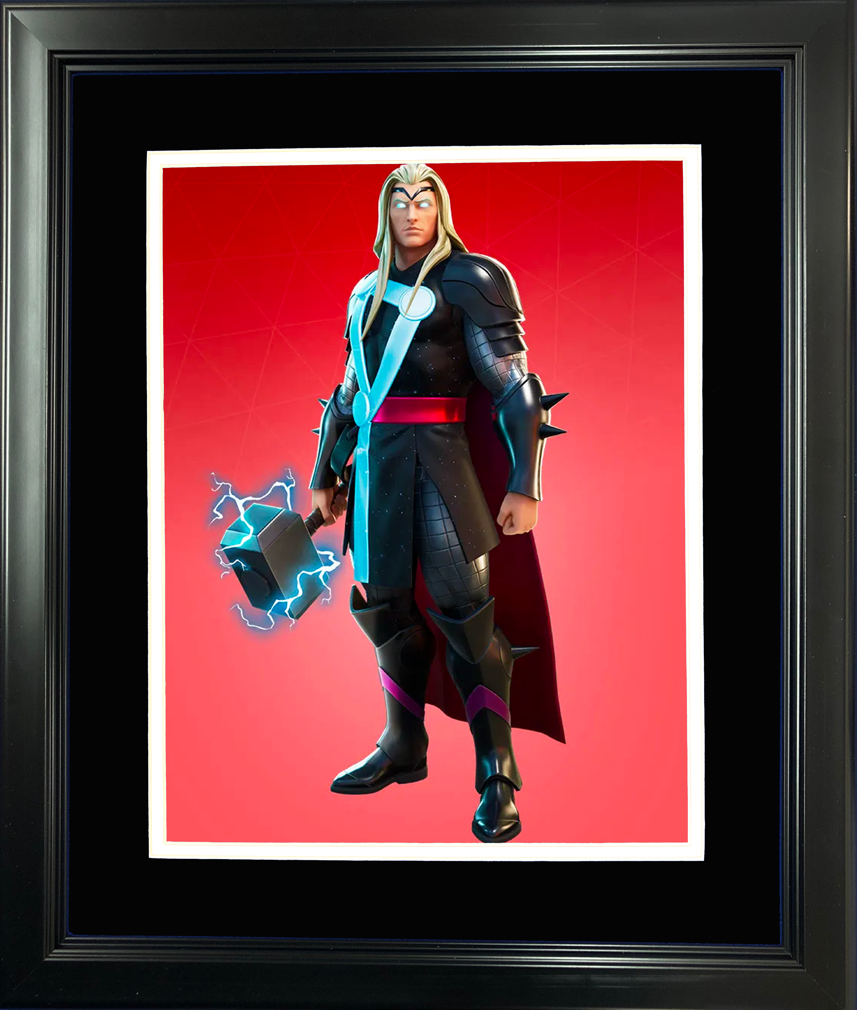 Framed Thor Marvel Fortnite Skin 11"x14" Video Game Photo