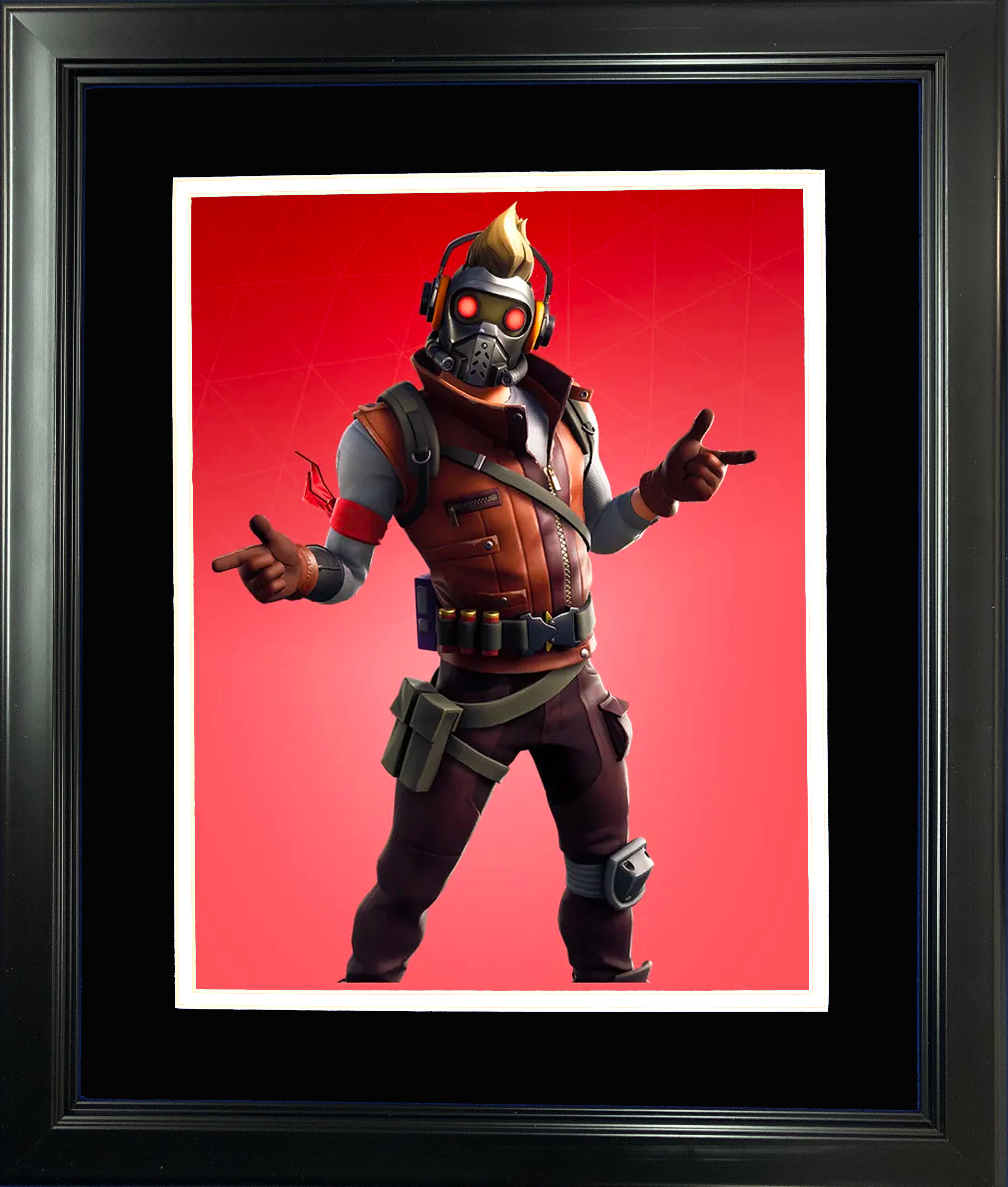Framed Star-Lord Outfit Marvel Fortnite Skin 11"x14"Video Game Photo