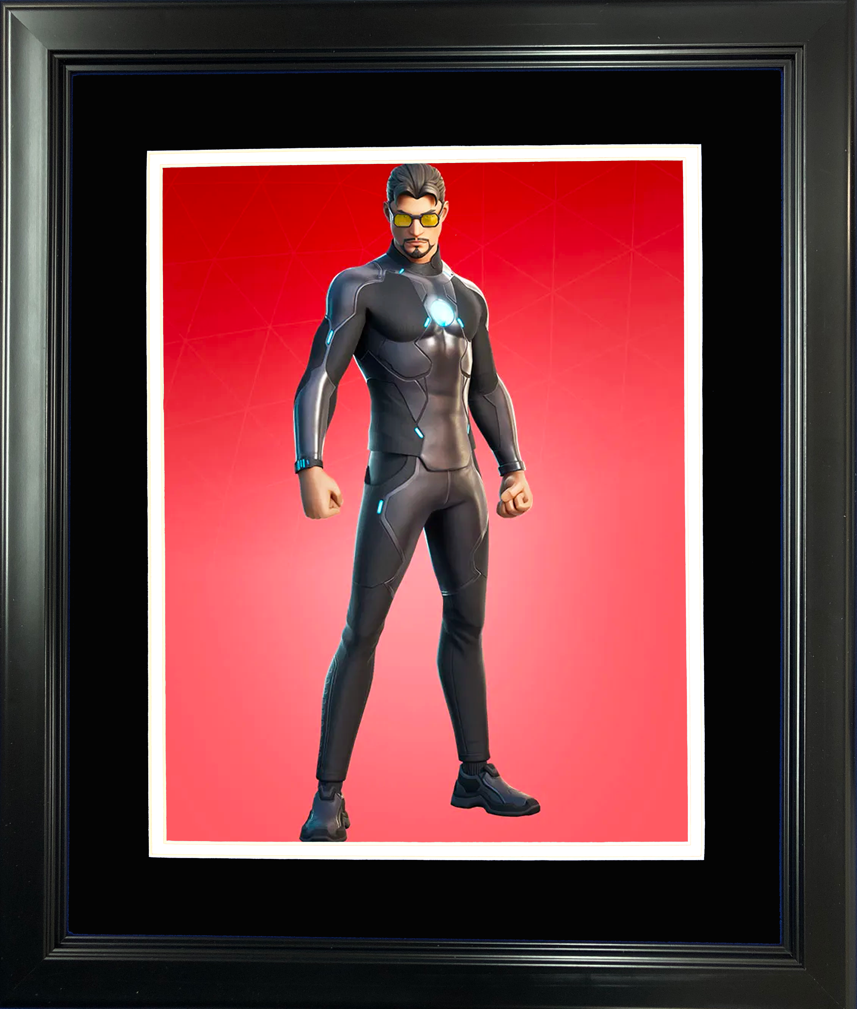 Framed Tony Stark Marvel Fortnite Skin 11"x14" Video Game Photo