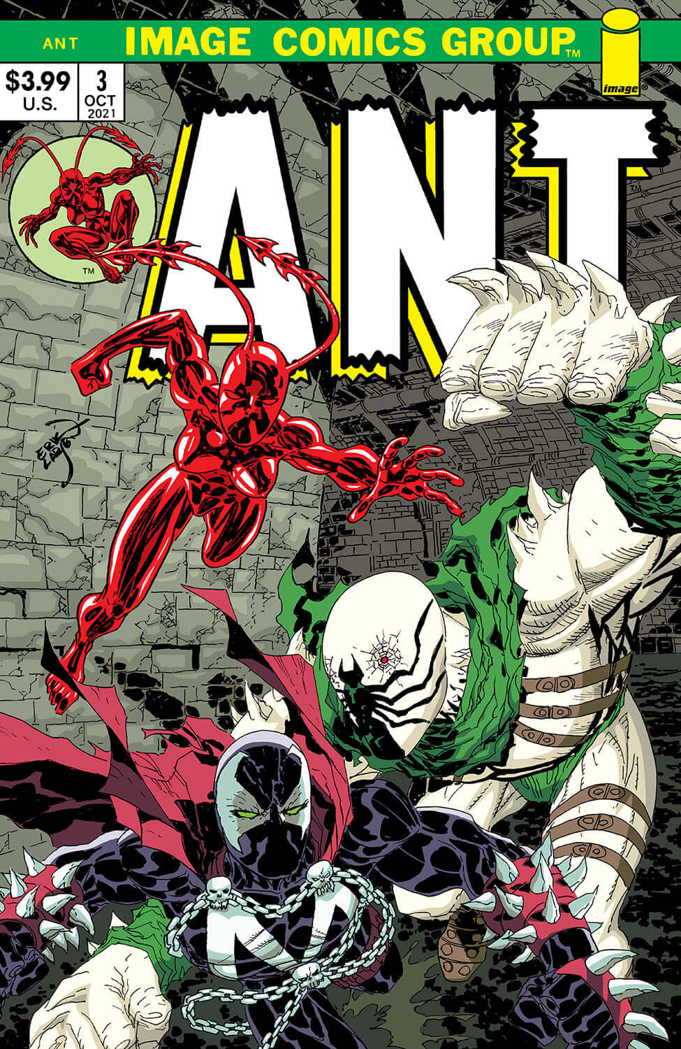 Ant #3 B Erik Larsen Retro 70S Trade Dress Variant Spawn (03/09/2022) Image
