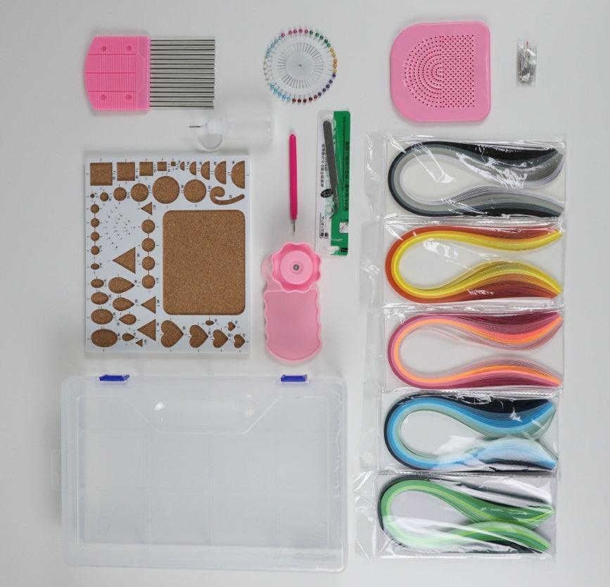 Paper Craft Kit – DIY Quilling Paper Art Set for Beginners and Kids