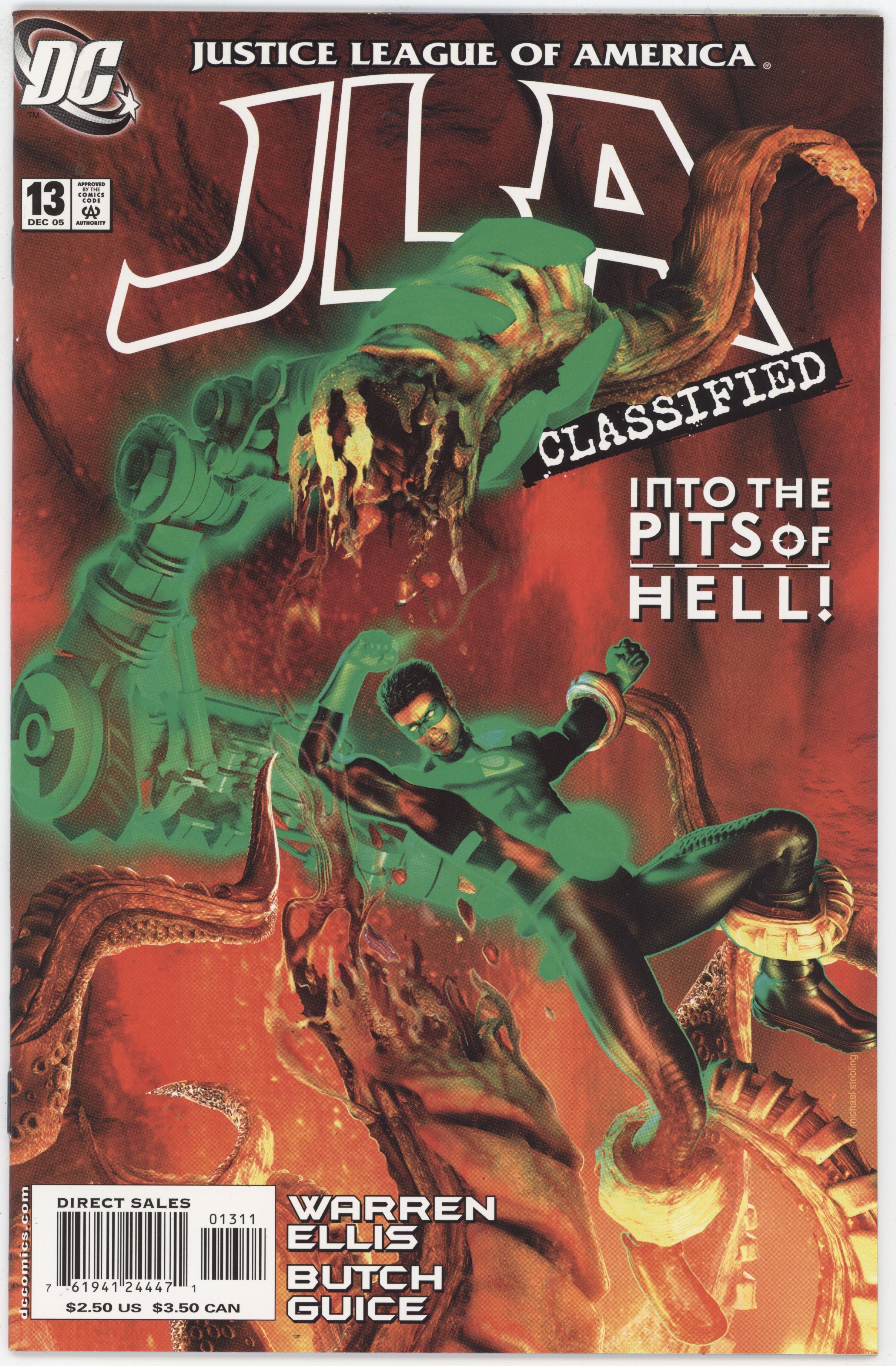JLA Classified 13 DC 2005 NM Michael Stribling Green Lantern Into the Pits of Hell