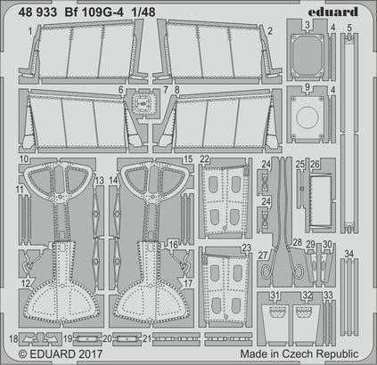 Eduard 48933 1/48 Aircraft- Bf109G4 for EDU