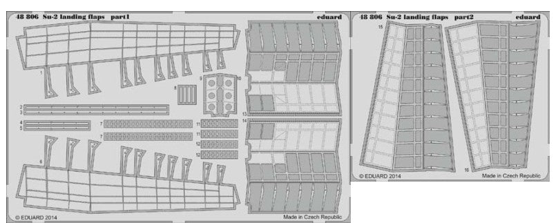 Eduard 48806 1/48 Aircraft- Su2 Landing Flaps for ZVE