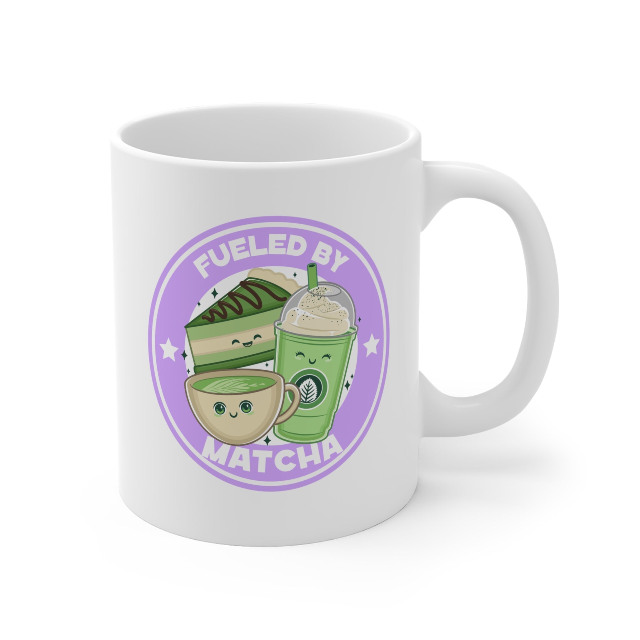 Humorous Fueled by Matcha Mug