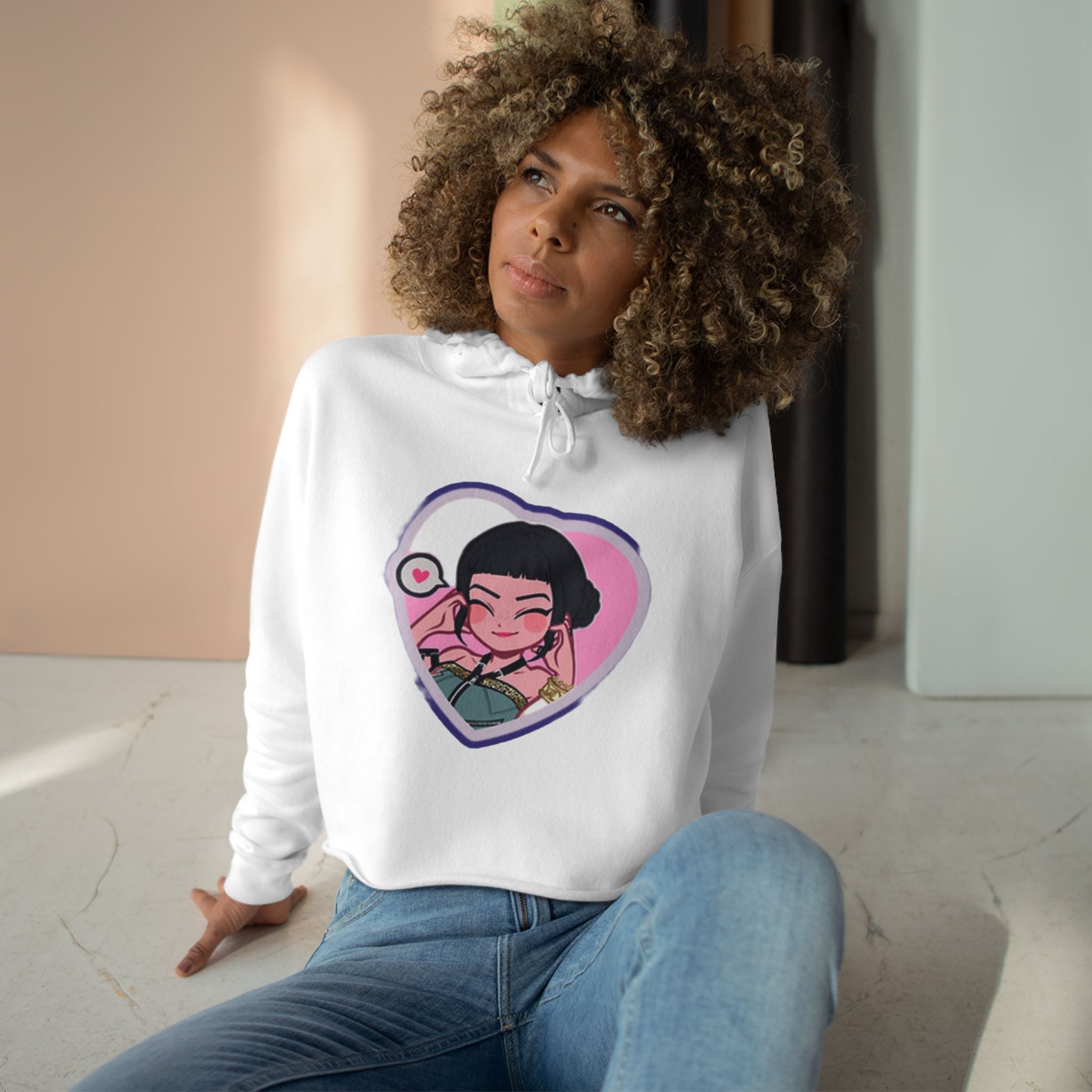Idol style 2 Crop Hoodie, Stylish Casual Wear, Gift for Anime Fans, Perfect for Parties & Events, Unique Trendy Apparel