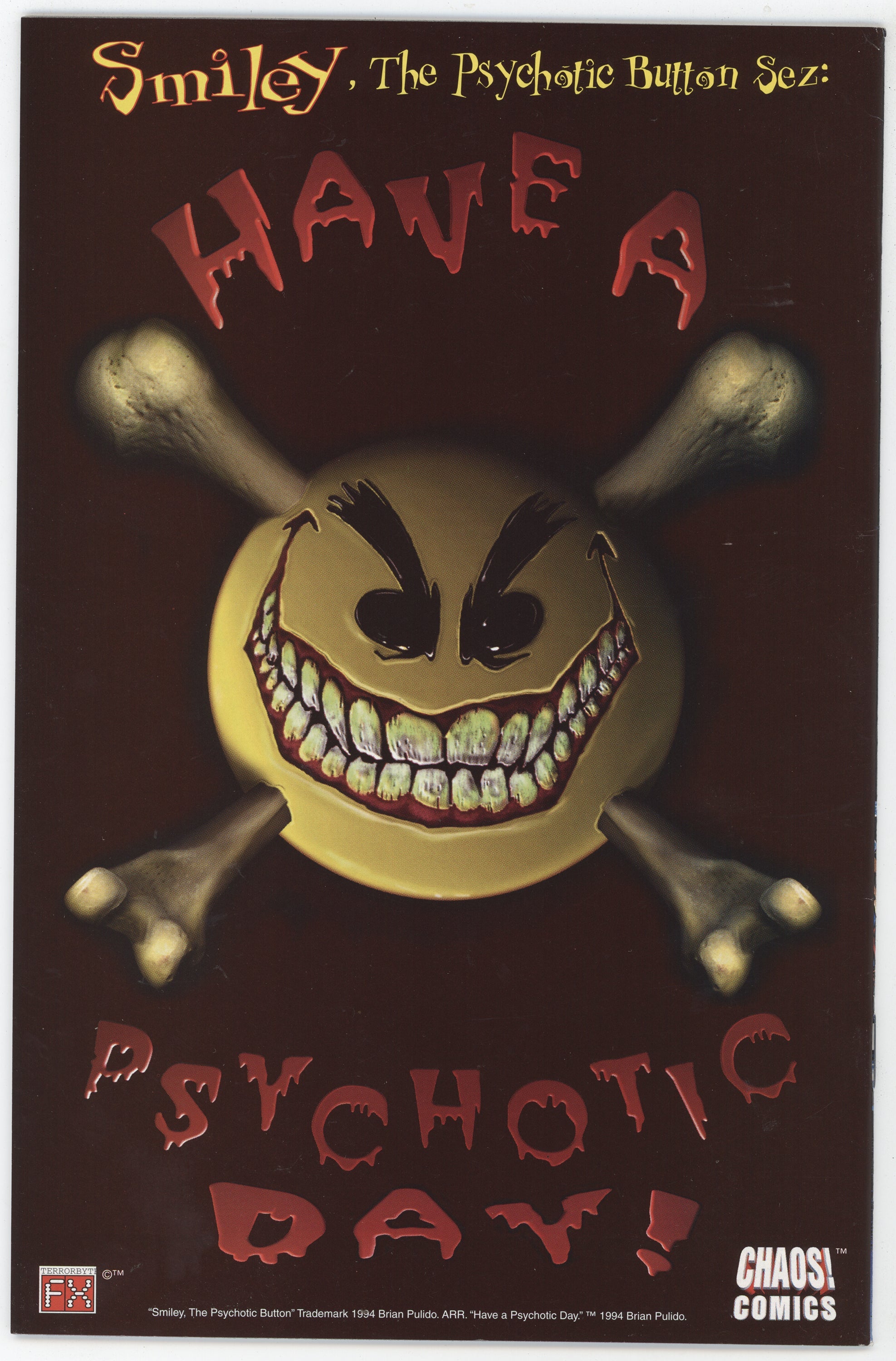 Evil Ernie Revenge 4 Chaos 1995 VF NM Signed 3x Brian Pulido Steven Hughes Jason Jensen