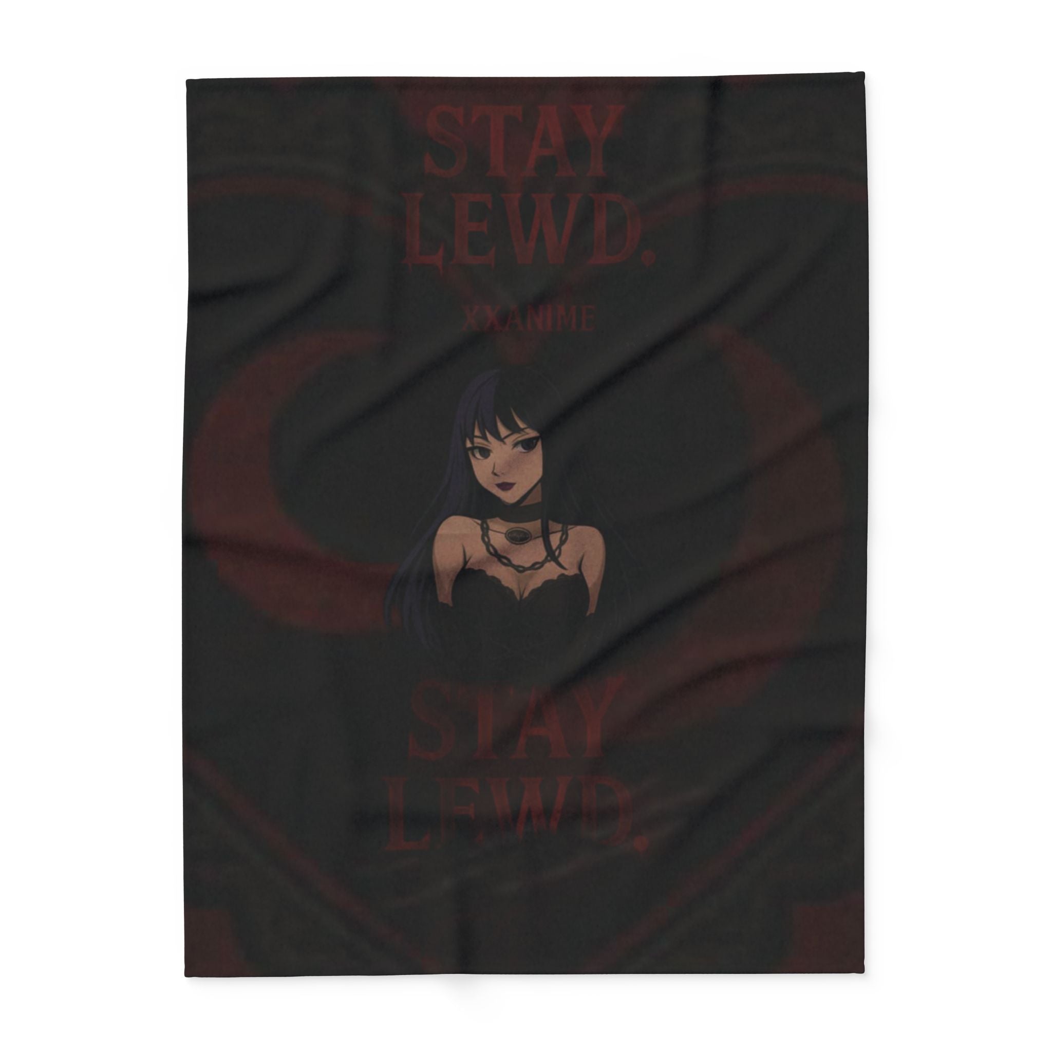 Stay Lewd Arctic Fleece Blanket, Cozy Throw for Home Decor, Perfect Gift for Fans, Gothic Aesthetic Blanket, Soft Bedding for All Seasons