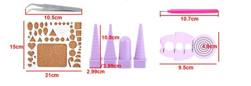 Paper Craft Kit – DIY Quilling Paper Art Set for Beginners and Kids