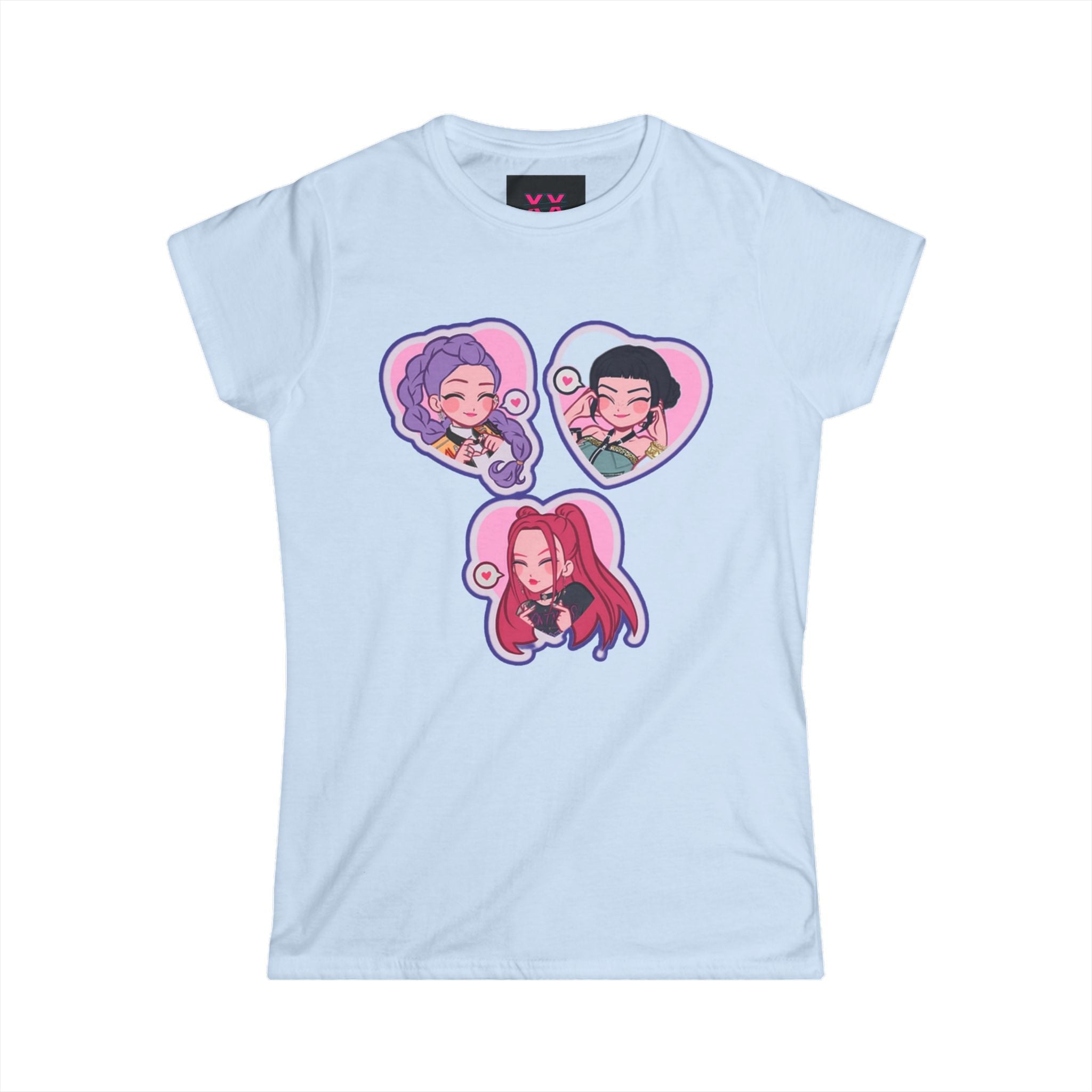 Idol style Tee, Cute Tee for Anime Lovers, Kawaii T-Shirt, Trendy Casual Wear, Gift for Otaku