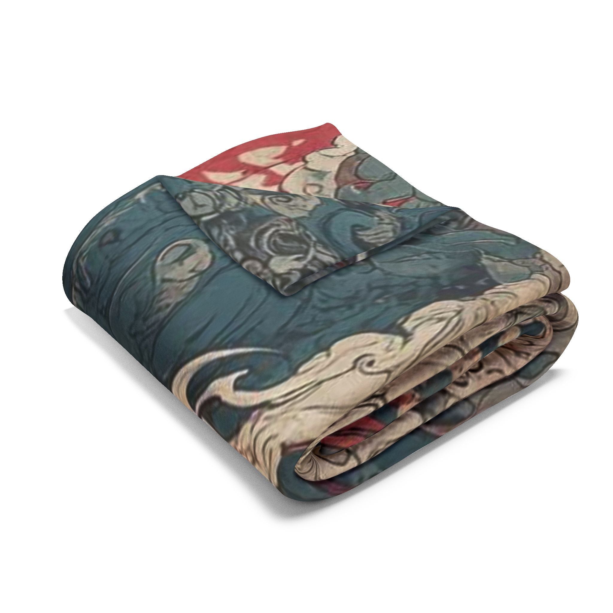 Arctic Fleece Blanket with Bold Car and Monster Design, Cozy Throw for Car Lovers, Unique Gift for Birthdays, Home Decor, Movie Nights