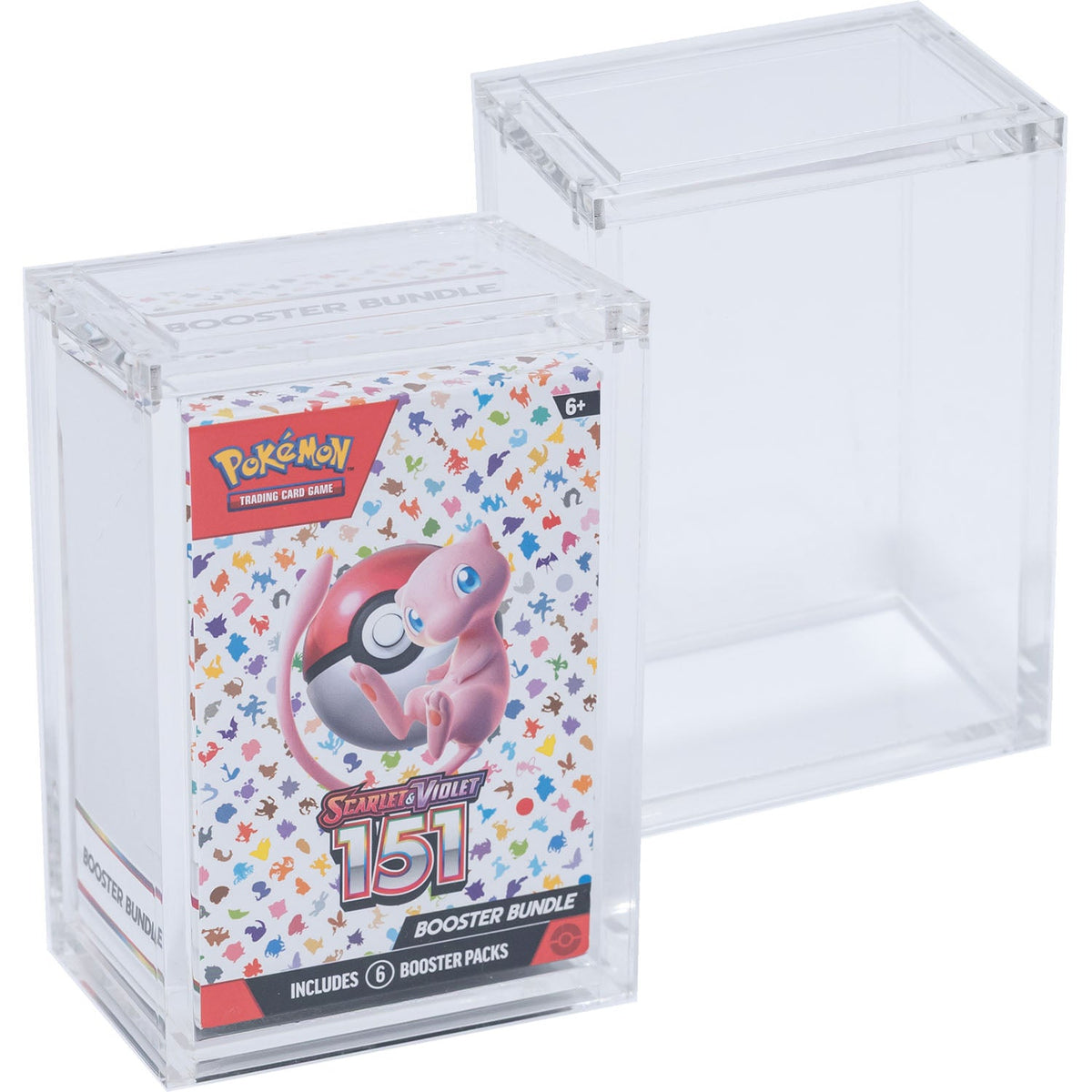 Pokémon 151 Booster Bundle Acrylic Case With Magnetic Top