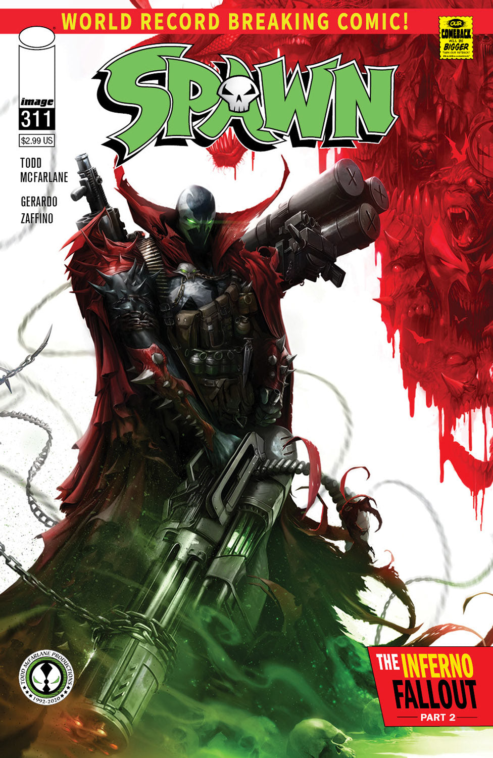 Spawn #311 A Francesco Mattina Todd McFarlane (10/28/2020) Image
