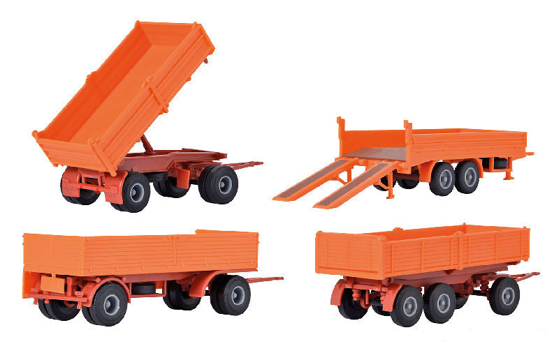 Kibri 15707 1/87 Scale 4 Trailer Set all