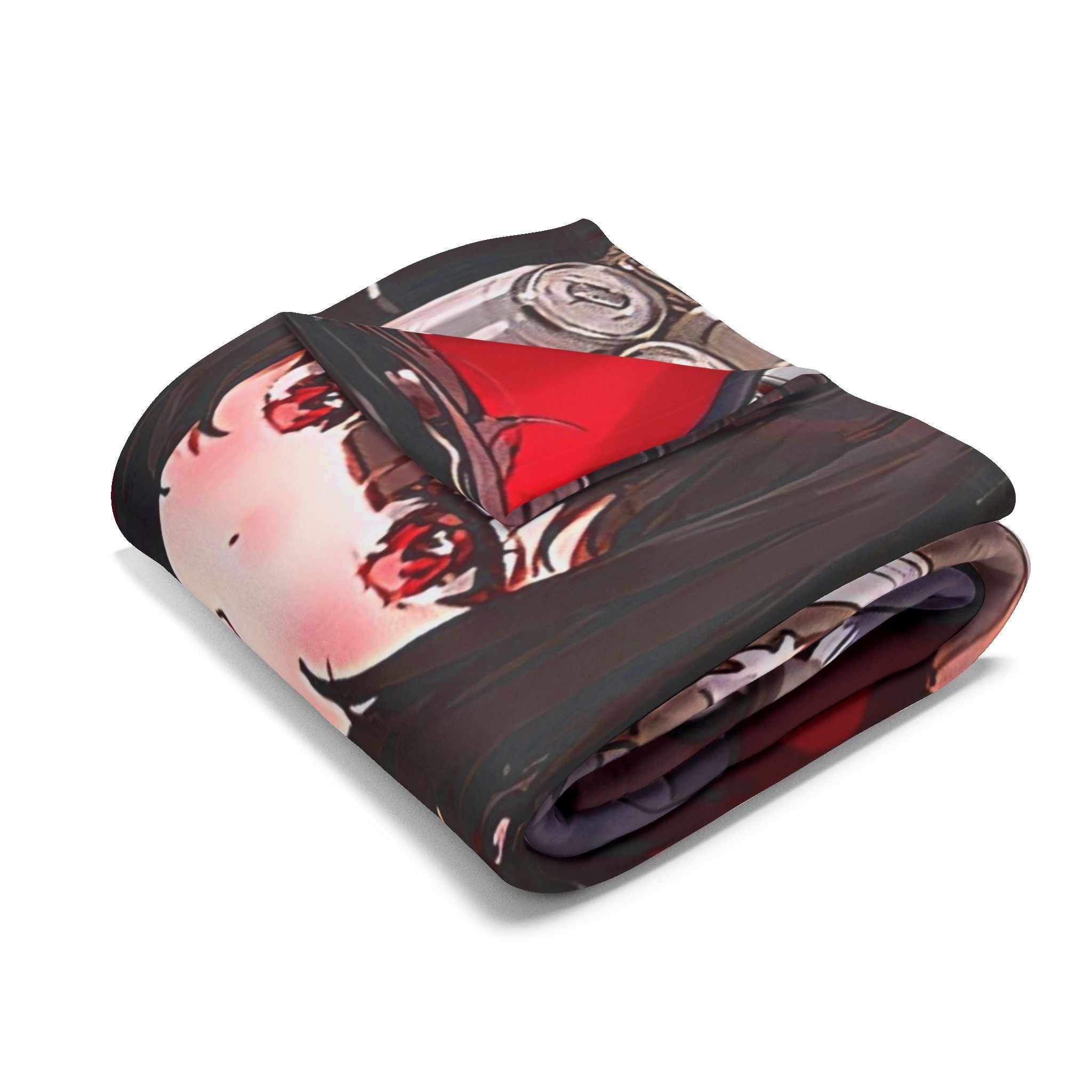 Lewd style Arctic Fleece Blanket with Stylish Anime Design - Perfect for Gaming Rooms, Gifts, Home Decor, and More