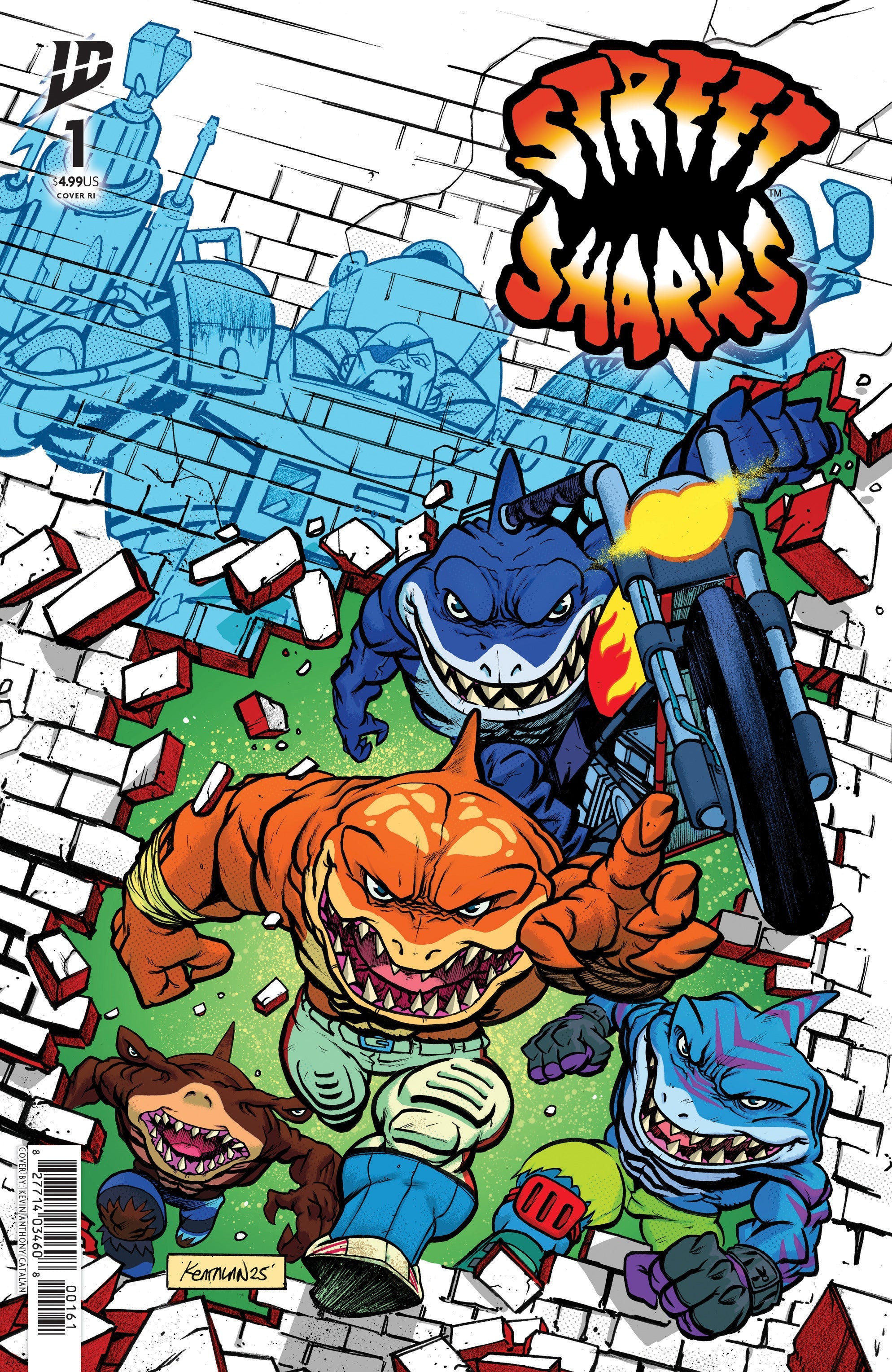 Street Sharks #1 F 1:25 Kevin Anthony Catalan (09/17/2025) Idw