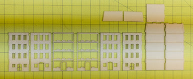 15mm European City Corner Building (Matboard) - 15MCSS124