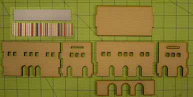 15mm Two Story Building (MDF) - 15MMDF129
