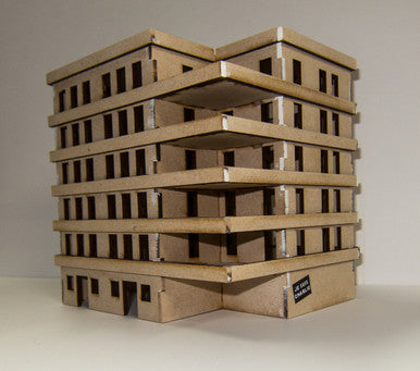 15mm Large Apartment Block (MDF) - 15MMDF152