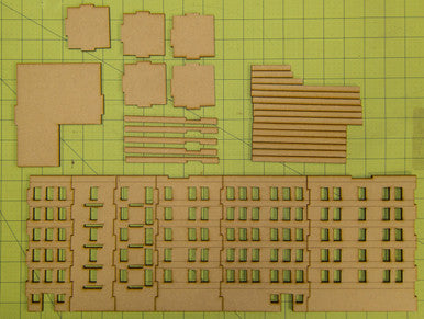15mm Apartment Block (MDF) - 15MMDF153