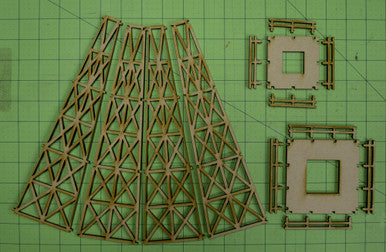 Oil Drilling Tower (Oil Derrick) - MDF - 15MMDF161