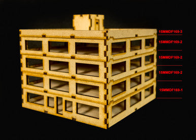 15mm Modular Skyscraper - Ground Floor - 15MMDF169-1