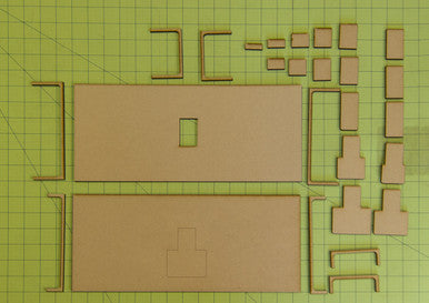 15mm WWII Government Building - Floor and Stairs Kit - 15MMDF350-4